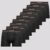 Kit 9 Cuecas Boxer Lupo Microfibra Sem Costura Preta II