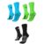 Kit 03 Pares Meia para Corrida HUPI Lisas Coloridas