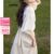 (Trendy) Lovito Vestido Elegante Com Botão Liso E Cinto Frontal Para Mulheres LNA37038 (Branco/Preto)