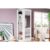 Armário Sapateira Quarto Duetto c/ 1 Porta c/ Espelho Branco – Henn