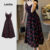 Lovito Vestido Elegante Para Diário Flores Vestido Requintado Macio Confortável Primavera/verão Para Mulheres L138ED265