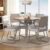 Conjunto Sala de Jantar 4 Cadeiras San Francisco Carraro Prata
