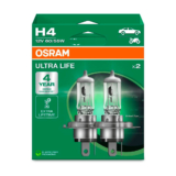 Lâmpada Farol Chevrolet Prisma 2006 até 2019 h4 Osram ultra life 12V Alta Durabilidade – Par