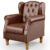Poltrona Decorativa Para Sala De Estar Yara P02 Couríssimo Marrom – Lyam Decor