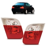 Lanterna Traseira Series 3 2002 2003 2004 2005 2006 Bicolor Porta-Malas Lente Lisa em Acrílico
