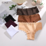 FINETOO Calcinha Feminina De Algodão Sexy Tanga Cintura Baixa Roupa Interior Para Mulheres Lingerie Confortável S-XL G-string