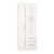 Guarda Roupa Solteiro Milão 3 Portas Branco Brilho – Poquema