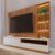 Estante Painel TV 82 Pol 240cm Com LED Hawai Freijó/Off White C05 – Mpozenato