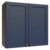 Armário Aéreo 70 cm 2 Portas Rustic/Azul Vik Madesa