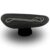 Mesa Oval Organica Em ébano 140×90