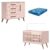 Berço Americano 3820 E Cômoda Infantil 3825 Q Encanto Retrô Rosa Com Colchão Ortobom – Qmovi