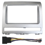 Kit Moldura Painel 7 Pol Palio 2003 04 A 10 11 2012 Weekend Strada Idea 2005 A 12 2 Din Prata Preto Chicote Som
