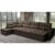 Sofá de Canto 4,80×2,36m Retrátil e Reclinável com Molas Cama inBox Platinum Esquerdo Suede Café
