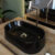 Cuba de Apoio Oval Para Banheiro Lavabo Laila C01 O42W Preto – Lyam