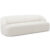 Sofá 3 Lugares Curvo Orgânico Para Sala Living 250cm Barolo L06 Bouclê Branco – Lyam Decor