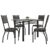 Conjunto Sala de Jantar Mesa Tampo Granito 1,20m 4 Cadeiras