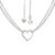 Colar Feminino de Prata 925 Coração Minimalista