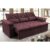 Sofá 3 Lugares Retrátil e Reclinável Cama inBox Compact 2,00m Velusoft Vinho