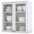 Armário Aéreo Cozinha Nova York 2 Portas 2 Prateleiras Branco Hp – Henn
