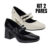 KIT 2 Pares Sapato Scarpin Boneca Feminina Salto Bloco Grosso Croco Super Confortável 2861