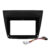 Kit Moldura Painel 9 Pol L200 Triton 2008 2009 2010 2011 2012 2013 2014 2015 2 Din Preto Chicote Som