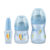 Kit de Mamadeira Primeiros Passos 50/150/240ml Azul – Lillo