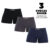 Kit 3 Cuecas Boxer Sem Costura LOA ORIGINAL em Microfibra