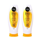 Kit Defrizante Protetor Térmico Meu Liso Muito Liso Salon Line 200ml (2 Unidades)