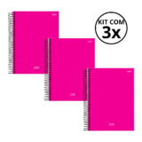 Kit Com 03 Cadernos Universitario 10 Matérias Stiff – Jandaia KIT 07