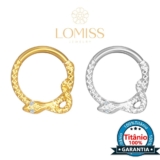 Lomiss Piercing Conch Nariz Daith Argola Titânio Pvd Detalhes Cobra