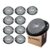 Kit 10 Lanternas Lateral Led Caminhão Carreta Frontal Cristal