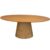 Mesa Jantar Cone Oval 120x80Cm Tampo Madeira Freijó Marrom