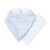 Kit Babador Bandana Bordados Papi Flanelado – 2 Peças Azul