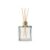 Frasco De Vidro Cubo Difusor Com Tampa Difusora e Varetas – Dourada – 7x10cm – 250ml – 1 unidade – Rizzo
