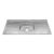 Pia Inox Ghel Plus 1500X530X95mm Cuba Central N4 Escorredor Concretada sem Válvula