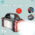 Kit 1-4 Lanterna Holofote Solar Pro Led Super Potente Recarregável com USB Luz Fria e Quente