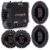 Kit 04 Alto Falantes 6 pol 80W 6trms80 e 6×9 pol 120W 69qdm120 + Módulo Amplificador Stetsom Ir400