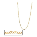 Cordão Choker Rommanel Folheado Ouro Corações Vazados 531493