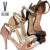 Sandália Salto Alto Fino Feminina Vizzano Original Calcanhar Fechado Elegante Confortável 6210.655