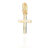 Pingente Rommanel Infantil Crucifixo Folheado A Ouro 542626 Cor Dourado