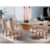 Sala jantar tampo em Mdf 6 Cadeiras creme,off white e imbuia