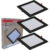 Kit 3 Painel Plafon Pop Quadrado Embutir Luz Branco Frio 6500K Bivolt 24w Avant