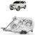 Farol Dianteiro Hilux Sw4 2005 2006 2007 2008 Máscara Cromada Lente Lisa em Acrílico