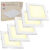 Kit 5 Painel Plafon Quadrado Embutir 18W Luz Brano Qunete 3000K Luminária de Gesso Forro