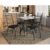 Mesa De Jantar Bruna 100×60 Cm Com Granito Ocre Itabira Com 4 Cadeiras 063 Preto – Artefamol