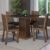 Conjunto Sala de Jantar Mesa Tampo de Madeira 4 Cadeiras Rustic/Preto Samara Madesa
