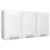Armário de Cozinha Aéreo Itatiaia Aço 3 Portas Luce IP3-105 Branco Neve