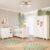 Quarto Bebê Completo Berço Americano Marquesa 3em1 Guarda Roupa 4 Portas Cômoda Uli 100% MDF Faura