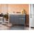 Balcão De Pia Ambiente Tatiane 120 Cm Cinza Fosco – Ajl