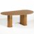 Mesa de Jantar 6 Lugares Orgânica Ourense 180×100 cm Madeira Maciça M04 Castanho – Lyam Decor